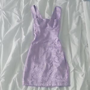 Lucy in the Sky Light Purple Jacquard Dress Size XS In Perfect Condition